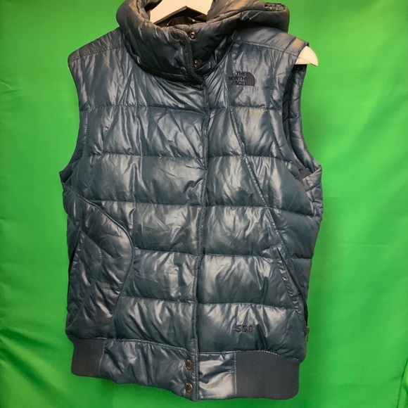 The North Face Other - The North Face Blue Hooded Vest Size L